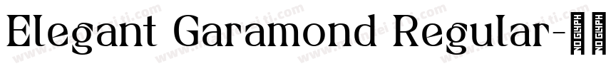 Elegant Garamond Regular字体转换